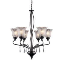 Nouveau 24'' Wide 6-Light Chandelier