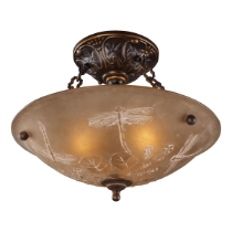 Restoration 16'' Wide 3-Light Semi Flush Mount