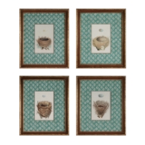 Nest and Eggs Freamed Wall Art - Set of 4