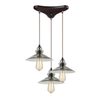 Hammered Glass Configurable Multi Pendant