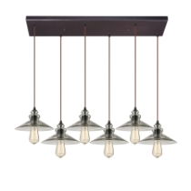 Hammered Glass Configurable Multi Pendant