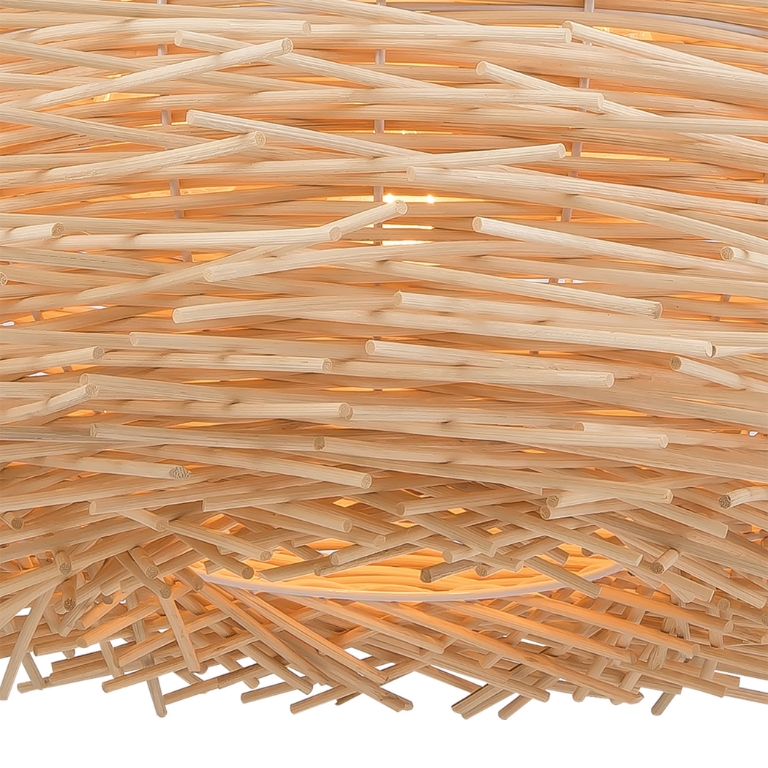 Bamboo Nest 23'' Wide 3-Light Chandelier
