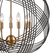 Concentric 26'' Wide 7-Light Chandelier