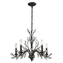 Crystal Branches 25'' Wide 5-Light Chandelier