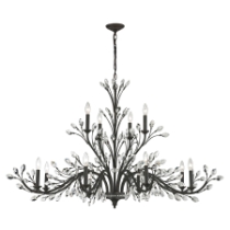 Crystal Branches 52'' Wide 12-Light Chandelier