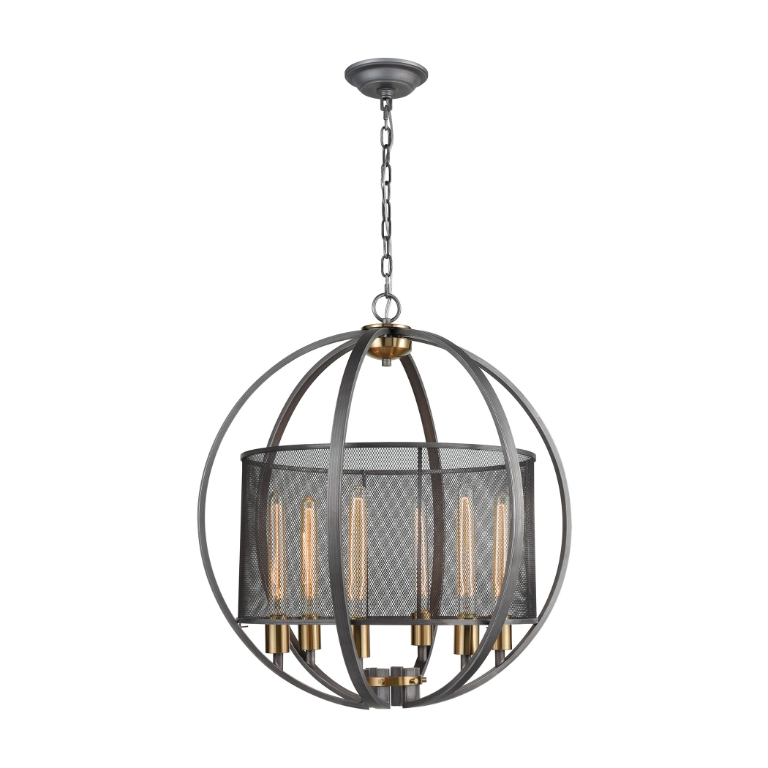 Ellicott 24'' Wide 6-Light Chandelier