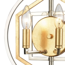 Geosphere 13'' High 2-Light Sconce
