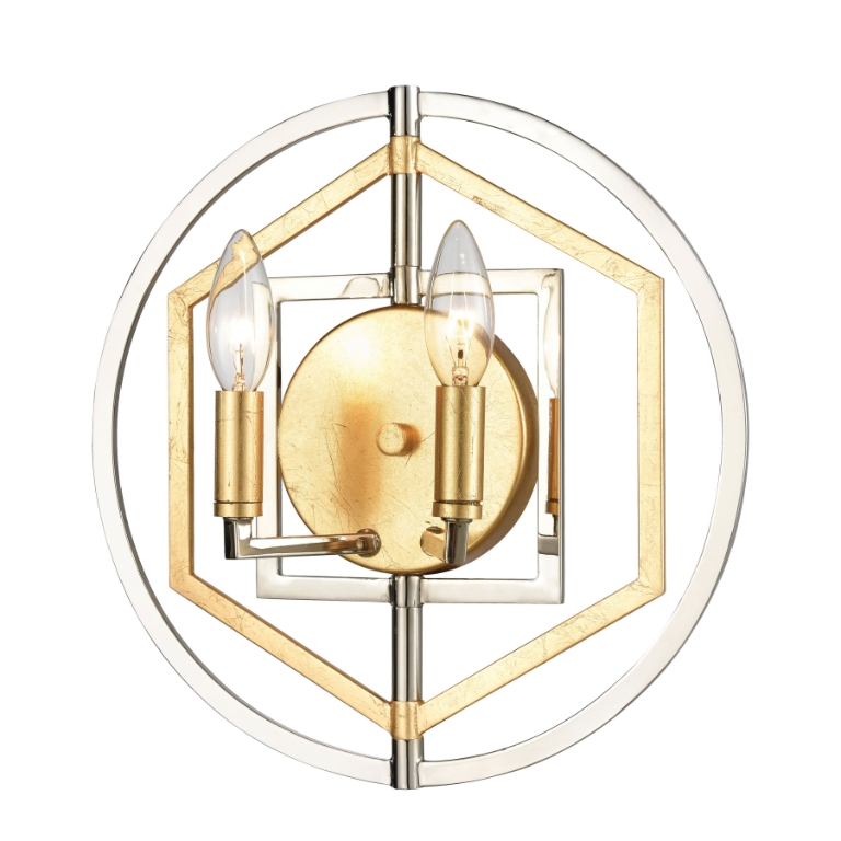 Geosphere 13'' High 2-Light Sconce