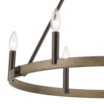 Transitions 27'' Wide 6-Light Chandelier