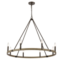 Transitions 36'' Wide 8-Light Chandelier
