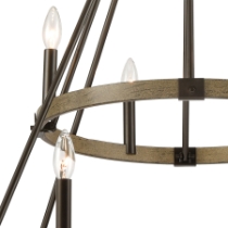 Transitions 36'' Wide 12-Light Chandelier