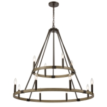 Transitions 36'' Wide 12-Light Chandelier