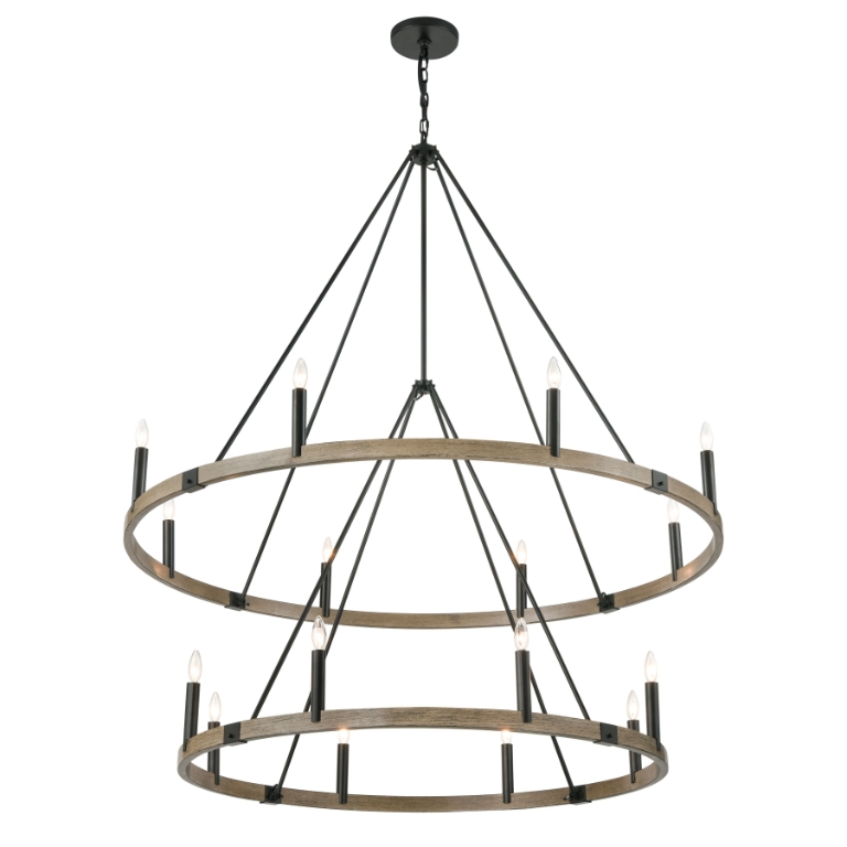 Transitions 56'' Wide 16-Light Chandelier