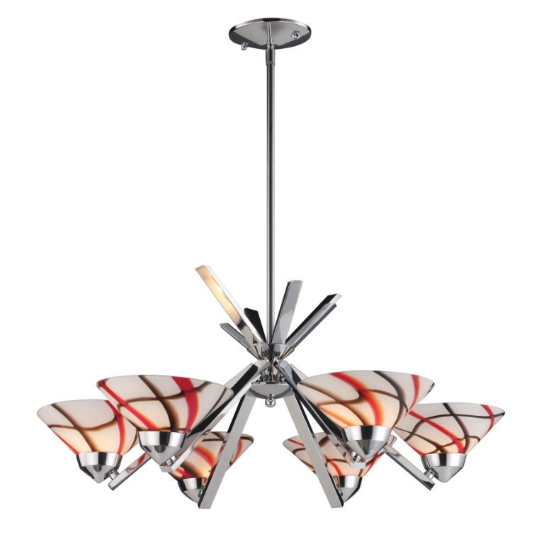 Refraction 26'' Wide 6-Light Chandelier