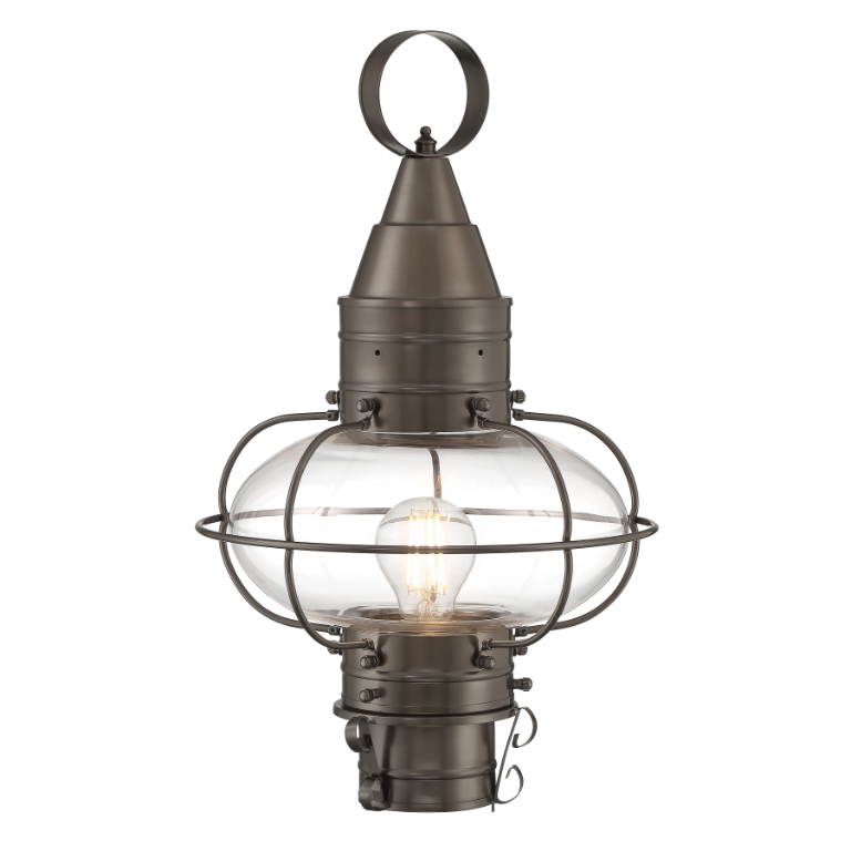 Classic Onion 17.5'' High 1-Light Outdoor Post Light