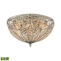 Elizabethan 17'' Wide 6-Light Flush Mount