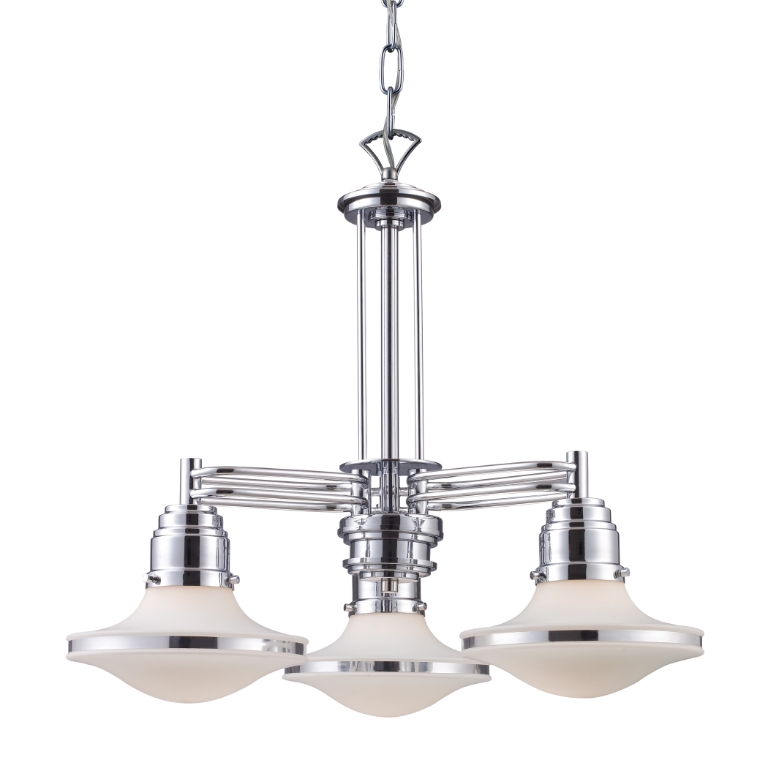Retrospective 22'' Wide 3-Light Chandelier