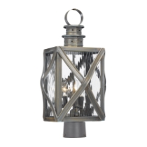 Artistic Lighting 19'' High 3-Light Outdoor Post Light
