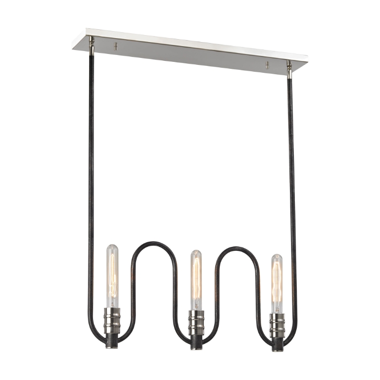 Continuum 2'' Wide 3-Light Linear Chandelier