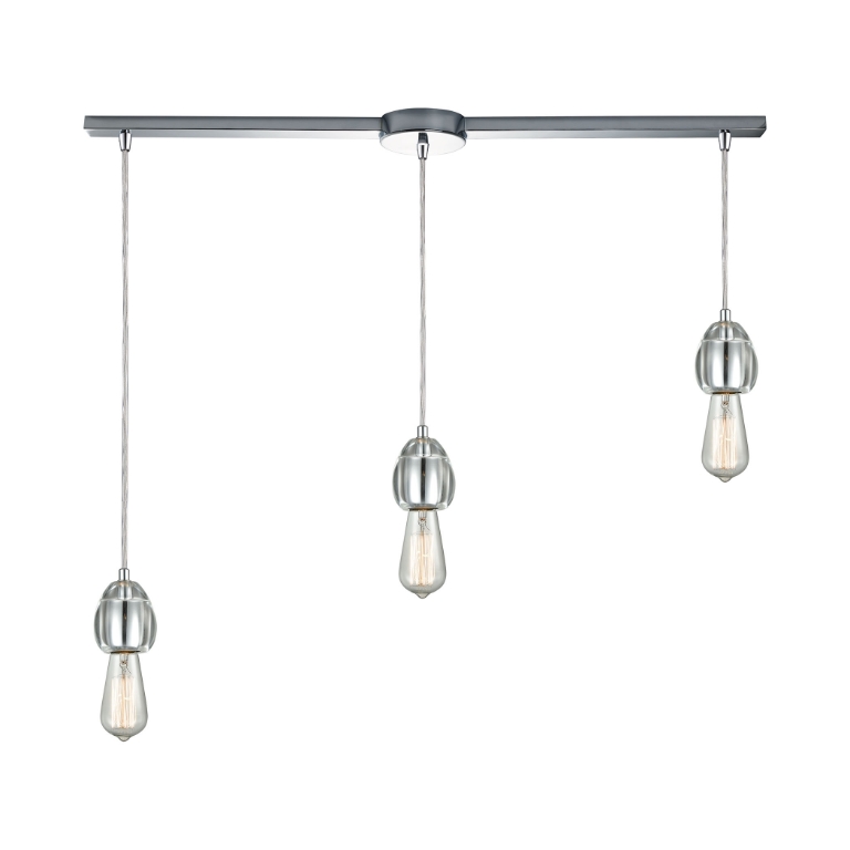 Socketholder 38'' Wide 3-Light Mini Pendant