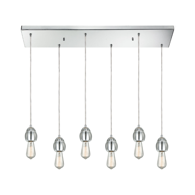Socketholder 32'' Wide 6-Light Mini Pendant