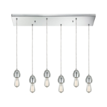 Socketholder 32'' Wide 6-Light Mini Pendant