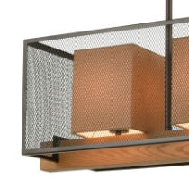 Crossbeam 35'' Wide 3-Light Linear Chandelier
