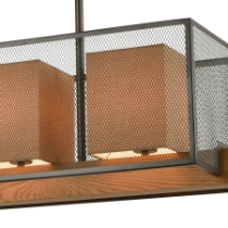 Crossbeam 35'' Wide 3-Light Linear Chandelier