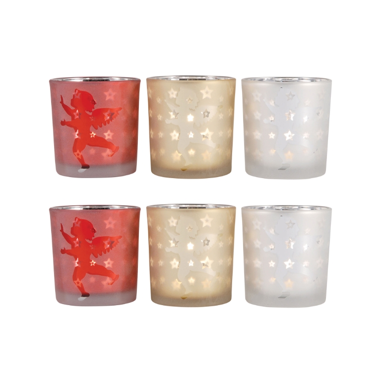 Cherubs Votive Candleholder - 2 Sets of 3