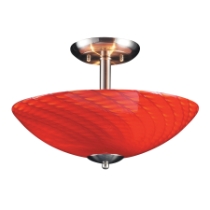 Arco Baleno 16'' Wide 3-Light Semi Flush Mount