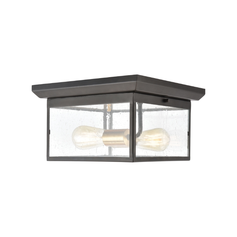 Knowlton 12'' Wide 2-Light Outdoor Flush Mount