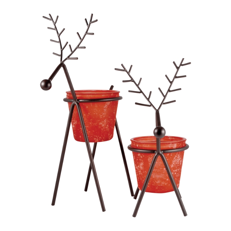 Reindeer Candleholder - Large - Set of 2