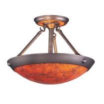 Diamante 15'' Wide 2-Light Semi Flush Mount