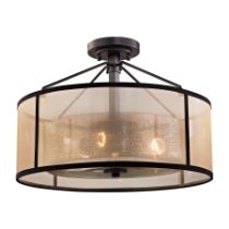 Diffusion 18'' Wide 3-Light Semi Flush Mount