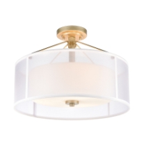 Diffusion 18'' Wide 3-Light Semi Flush Mount
