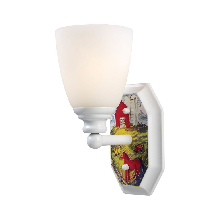Kidshine 10'' High 1-Light Sconce - At the Farm