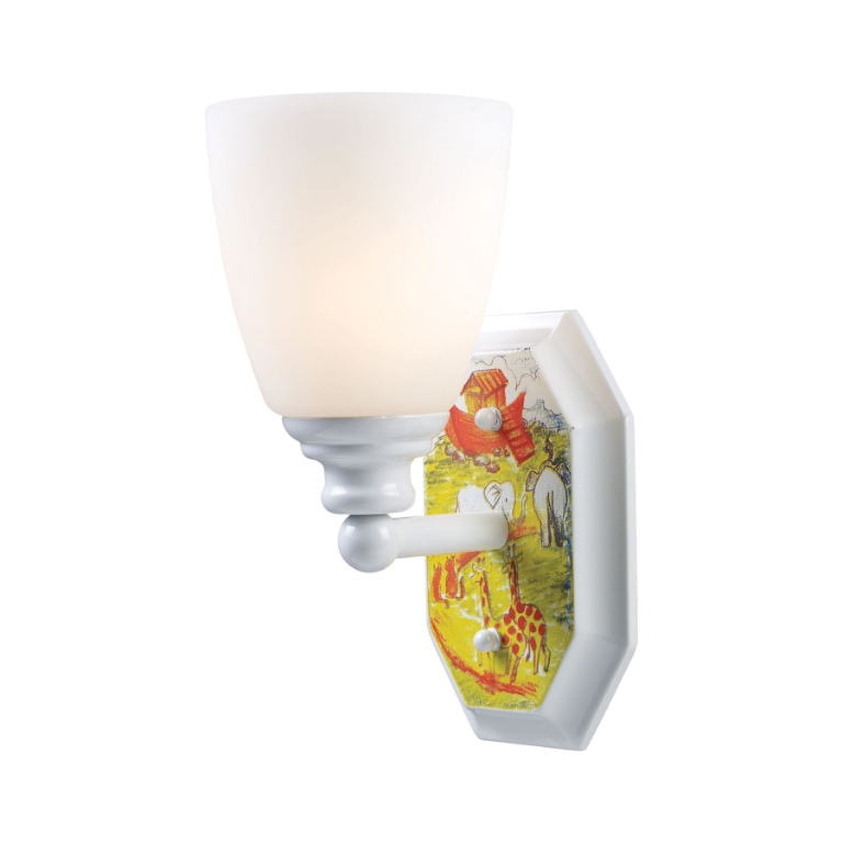 Kidshine 10'' High 1-Light Sconce - Noah's Ark