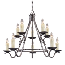 Jamestown 34'' Wide 10-Light Chandelier