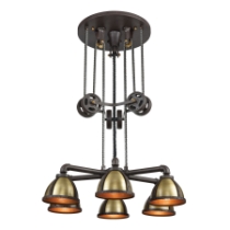 Torque 36'' Wide 6-Light Chandelier