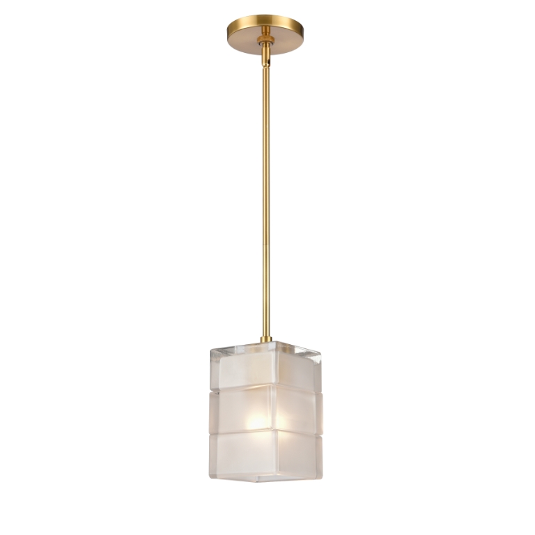 Ice Blocks 6'' Wide 1-Light Mini Pendant