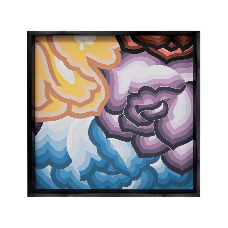 Origami Flowers Framed Wall Art