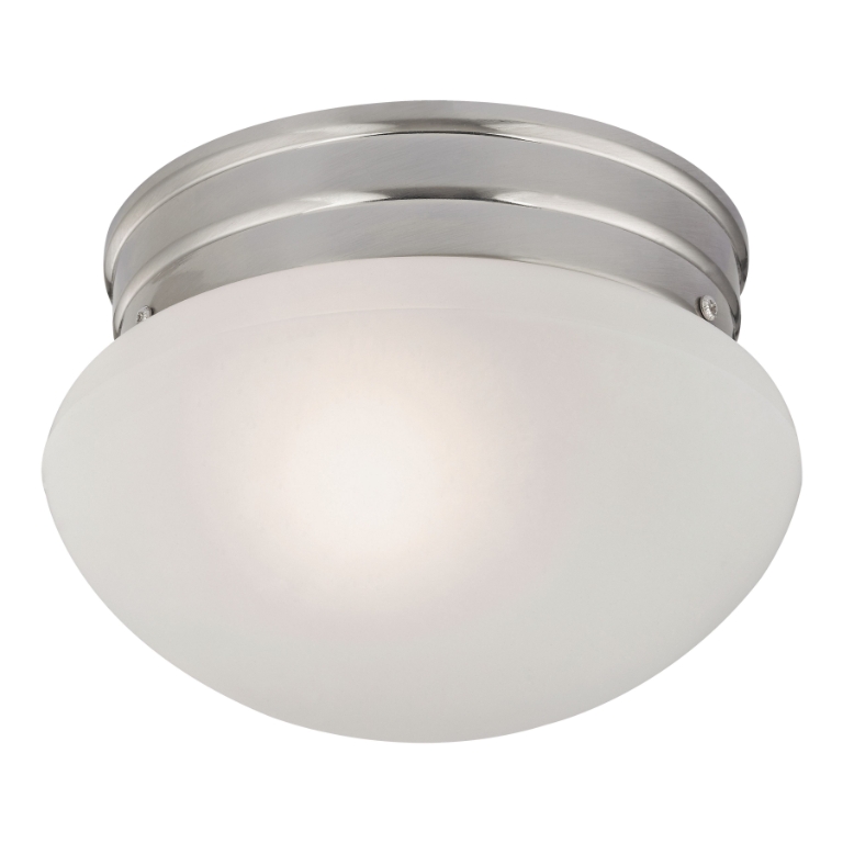 Mushroom 8'' Wide 1-Light Flush Mount