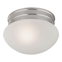 Mushroom 8'' Wide 1-Light Flush Mount