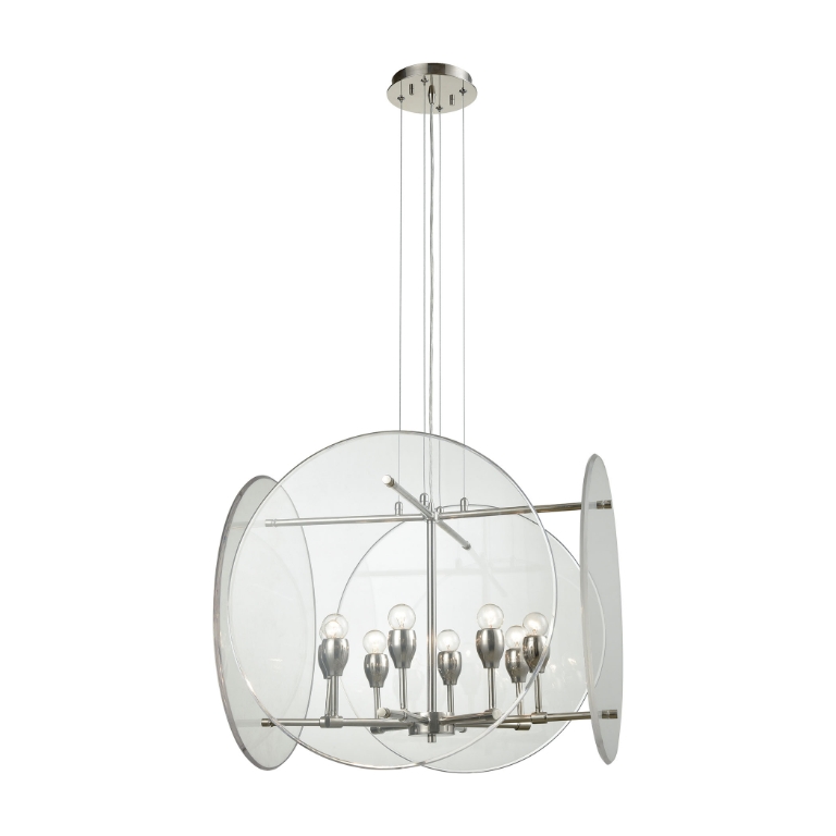 Disco 25'' Wide 8-Light Chandelier