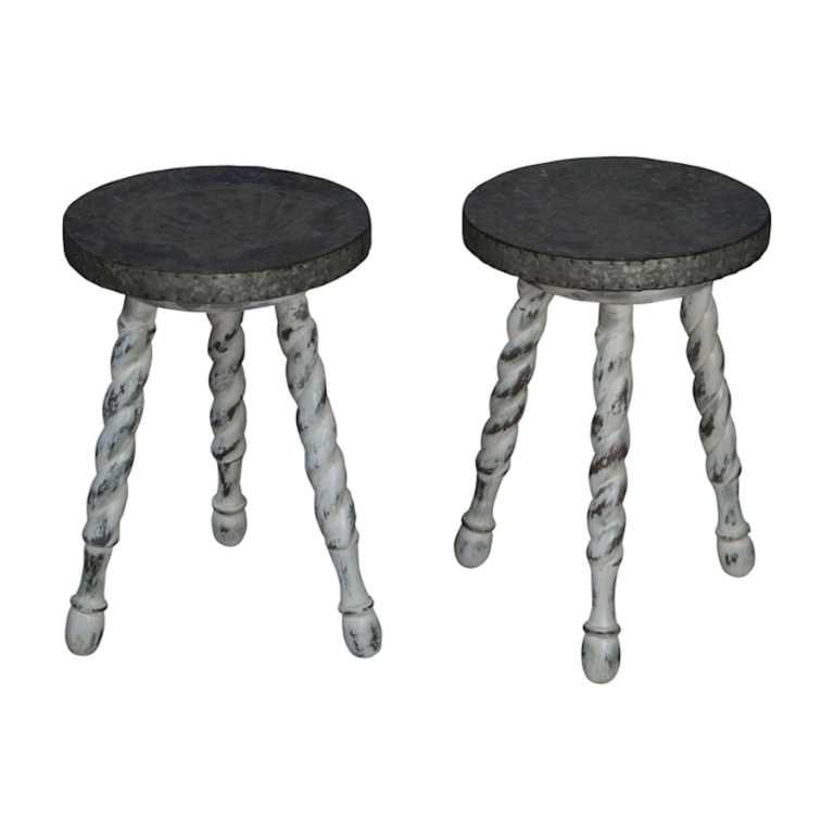 Barley Twist Stool - Set of 2