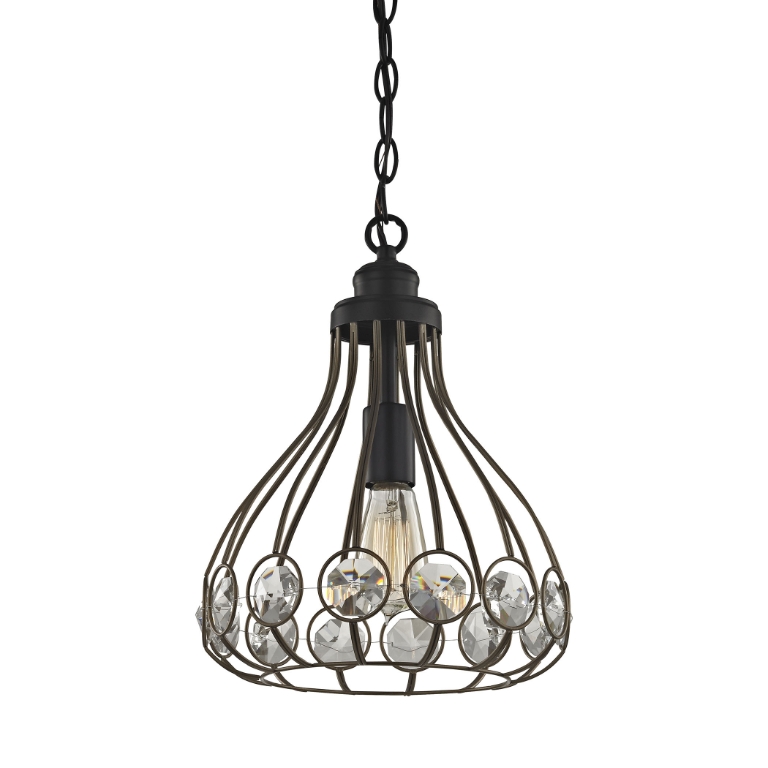 Crystal Web 11'' Wide 1-Light Mini Pendant