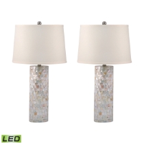 Mother of Pearl 28'' High 2-Light Table Lamp - Set of 2