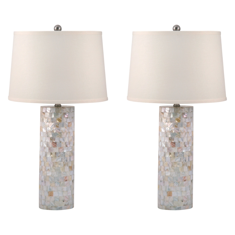 Mother of Pearl 28'' High 2-Light Table Lamp - Set of 2