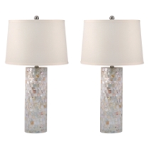 Mother of Pearl 28'' High 2-Light Table Lamp - Set of 2
