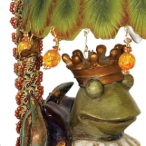 Sleeping King Frog 12.3'' High 1-Light Table Lamp